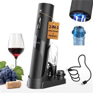 Rechargeable Wine Opener Electric Wine Bottle Opener 7-in-1 Wine Gift Set